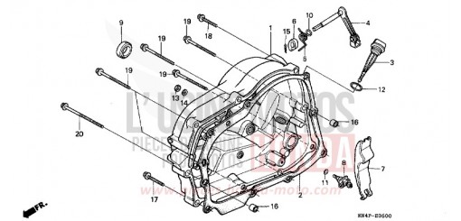 RIGHT CRANKCASE COVER XR100R3 de 2003